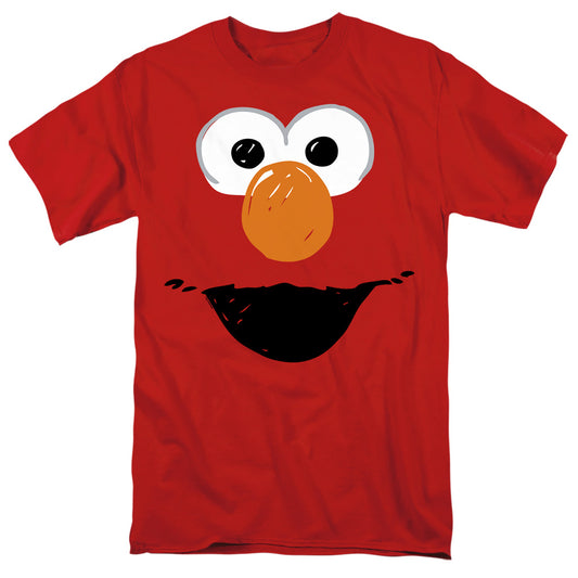 Sesame Street Elmo Crayon Sketch Adult Unisex T Shirt Red