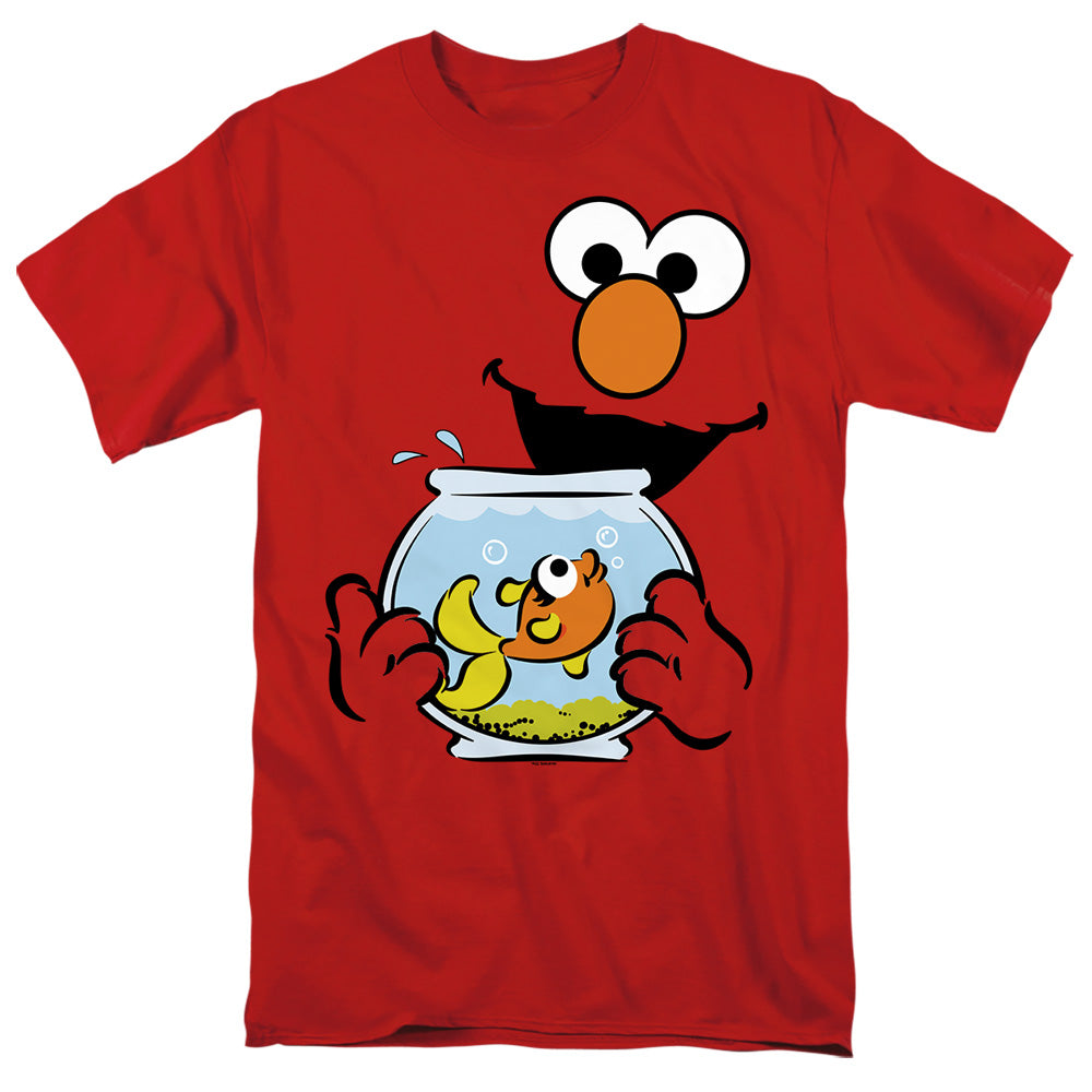 Sesame Street Elmo Dorothy Face Adult Unisex T Shirt Red