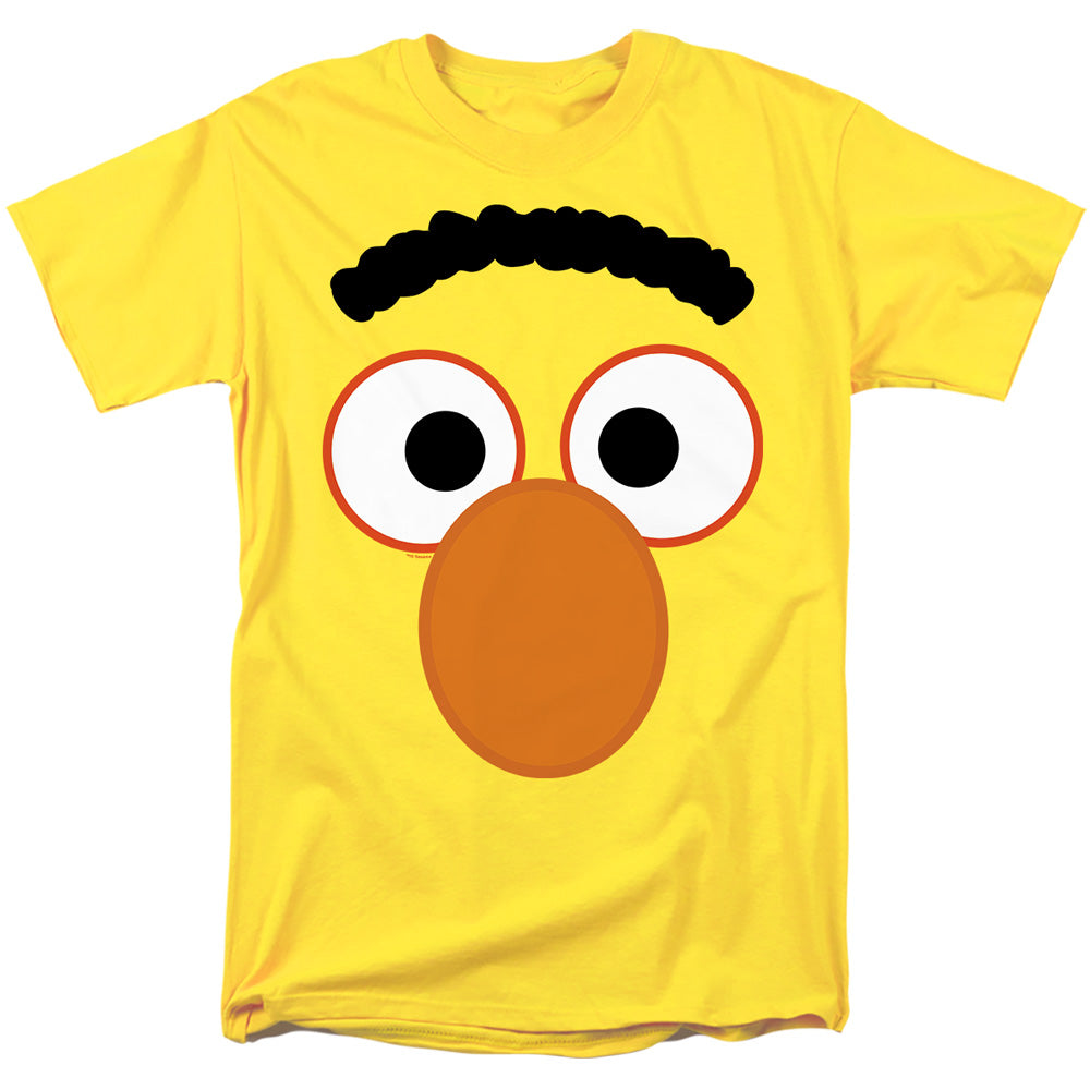 Sesame Street Bert Eyes Adult Unisex T Shirt Yellow