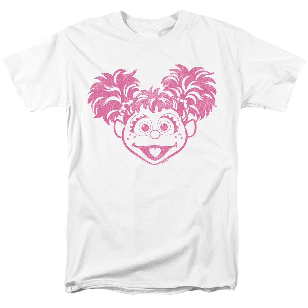 Sesame Street Abby Cadabby Mono Adult Unisex T Shirt White