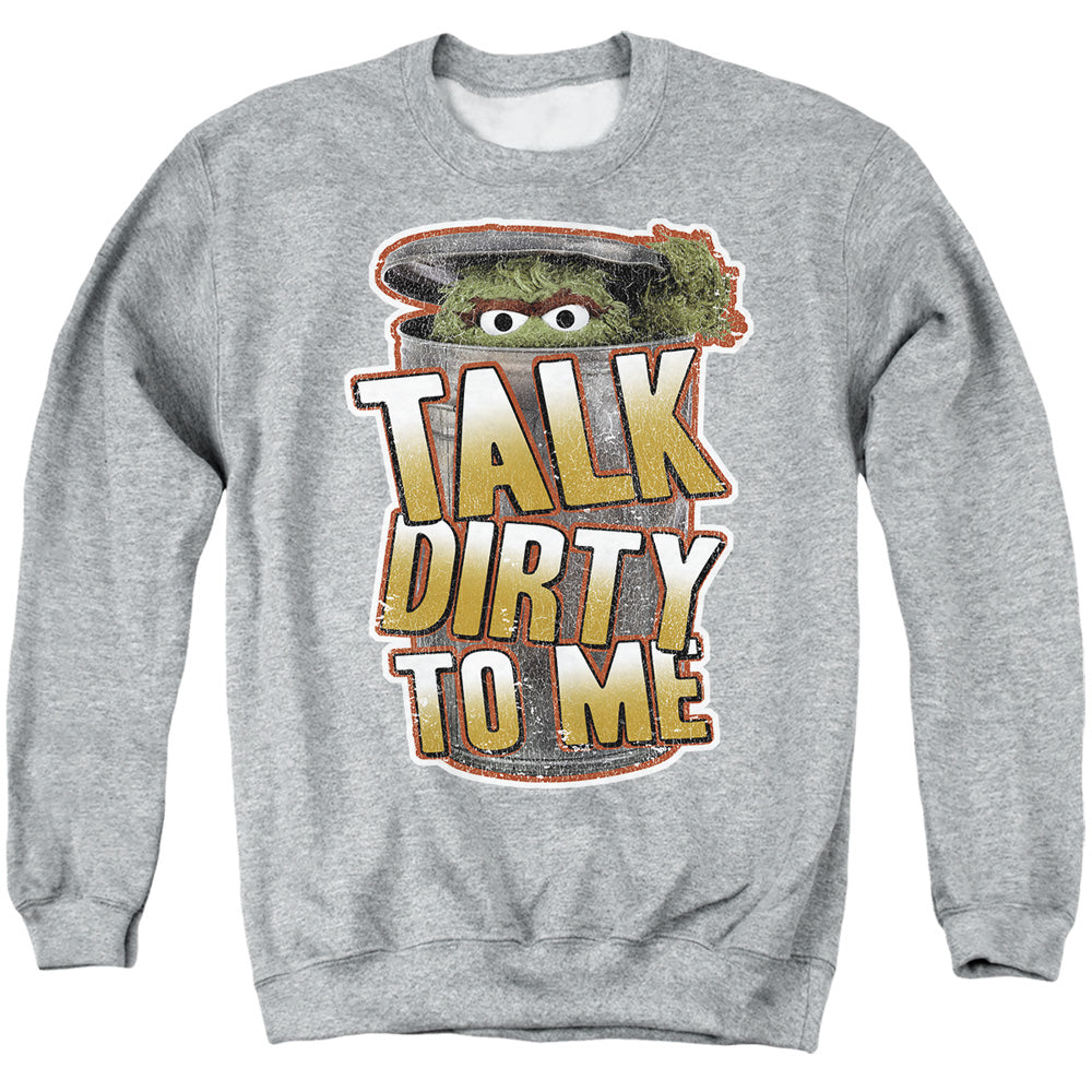 Sesame Street Talk Dirty to Me Oscar Adult Unisex T Shirt Grey