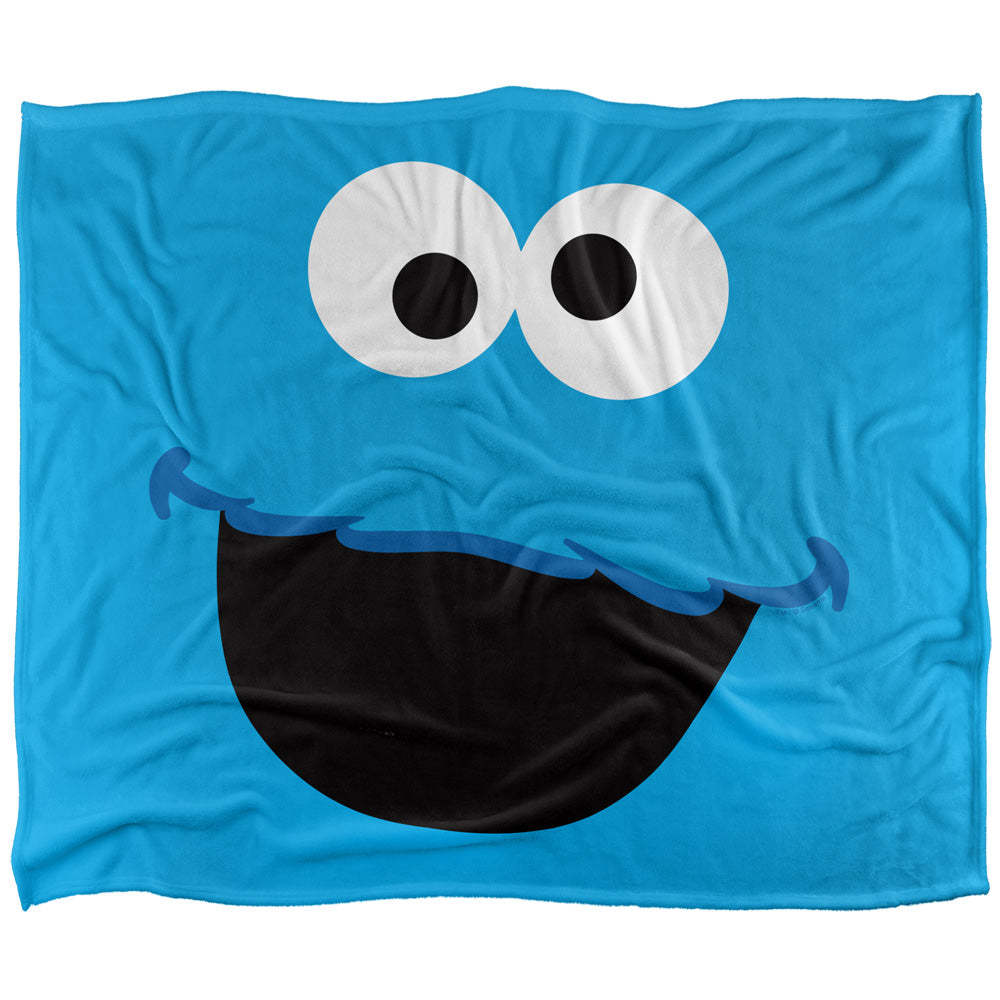 Cookie Monster Face 50x60 Blanket