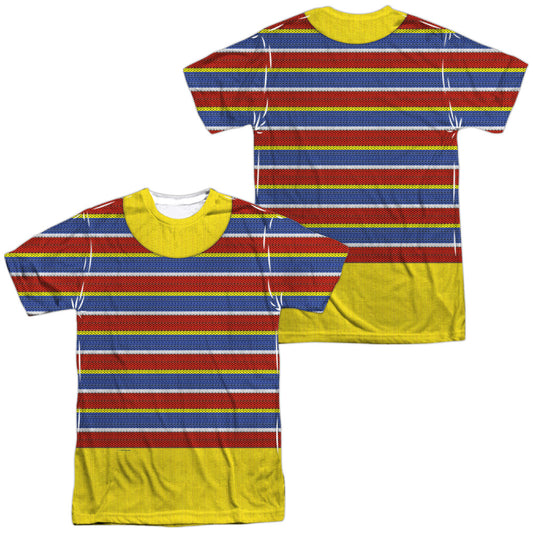 Sesame Street Ernie Costume Double-Sided Sublimated Costume Adult T Shirt