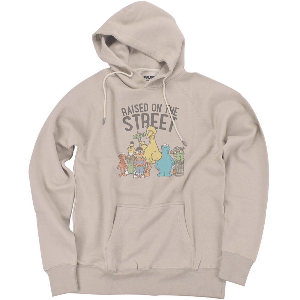 Raised on The Street Sesame Street Ultrasoft Tri-Blend Hoodie Sand