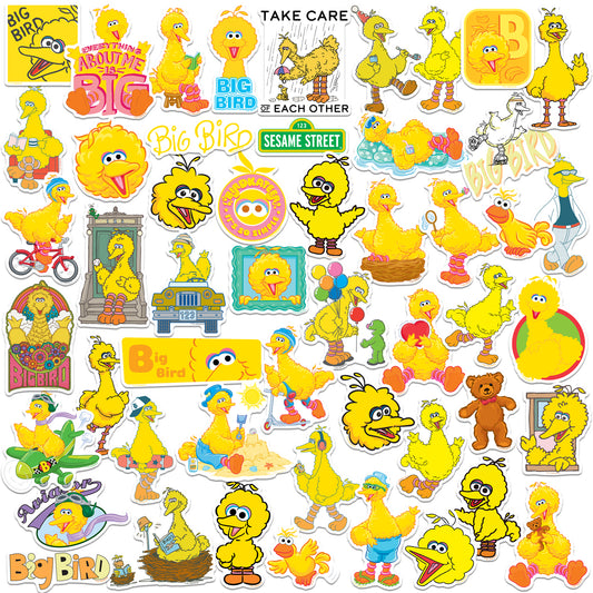 Big Bird Vinyl Stickers 50-Pack