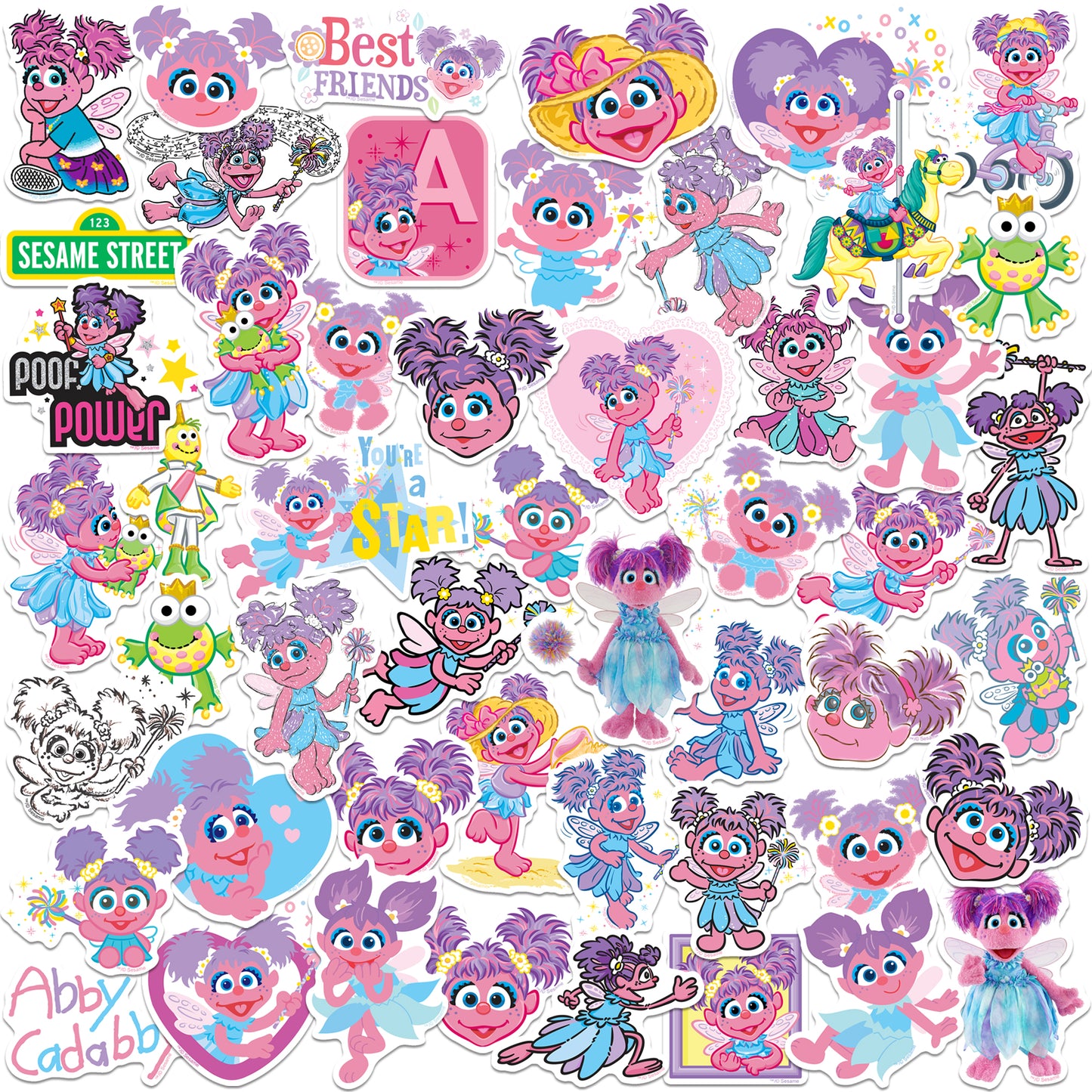 Abby Vinyl Stickers 50-Pack