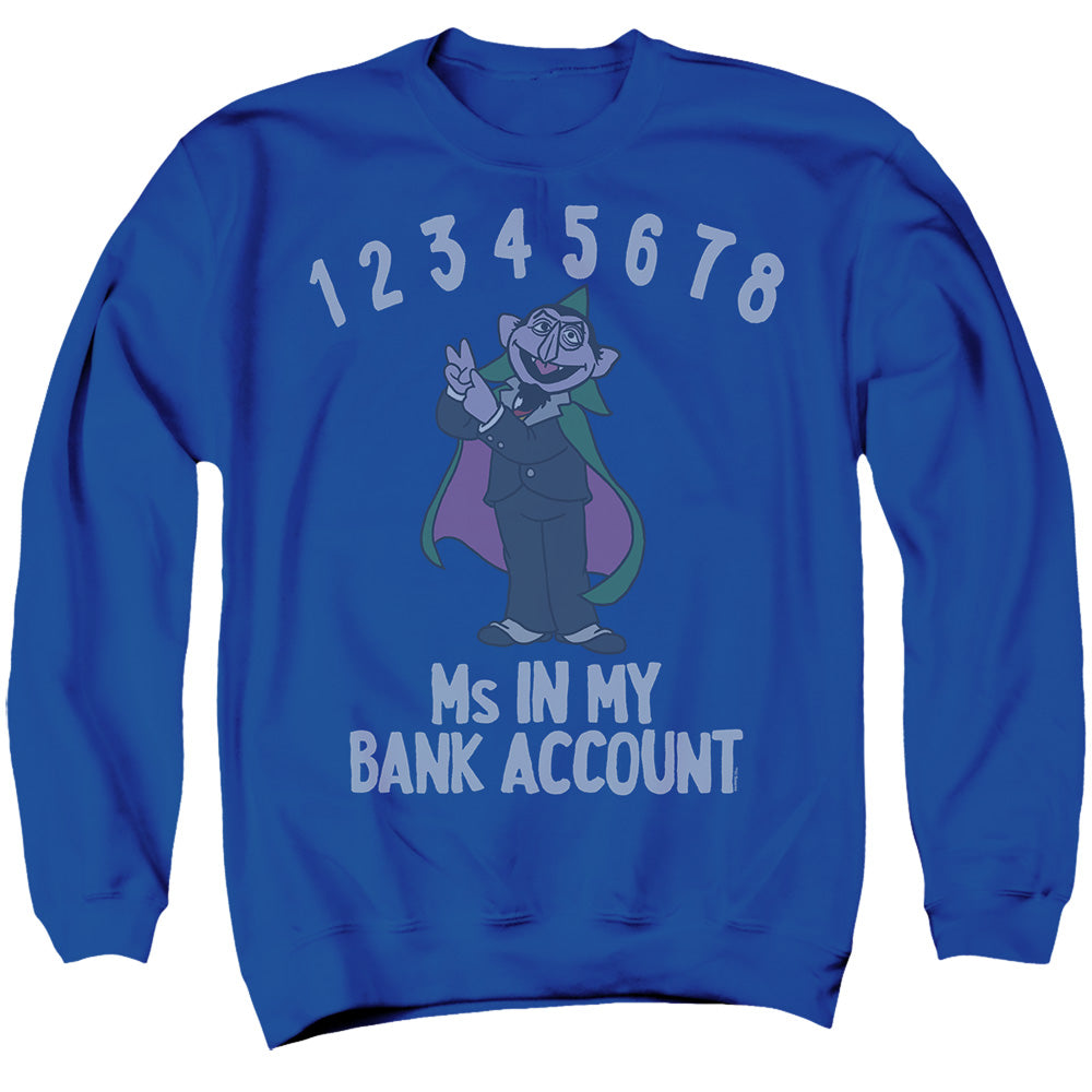 Sesame Street The Count Ms In My Bank Account T Shirt and Crewneck Blue