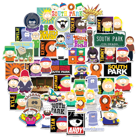 South Park Vinyl Stickers 50-Pack