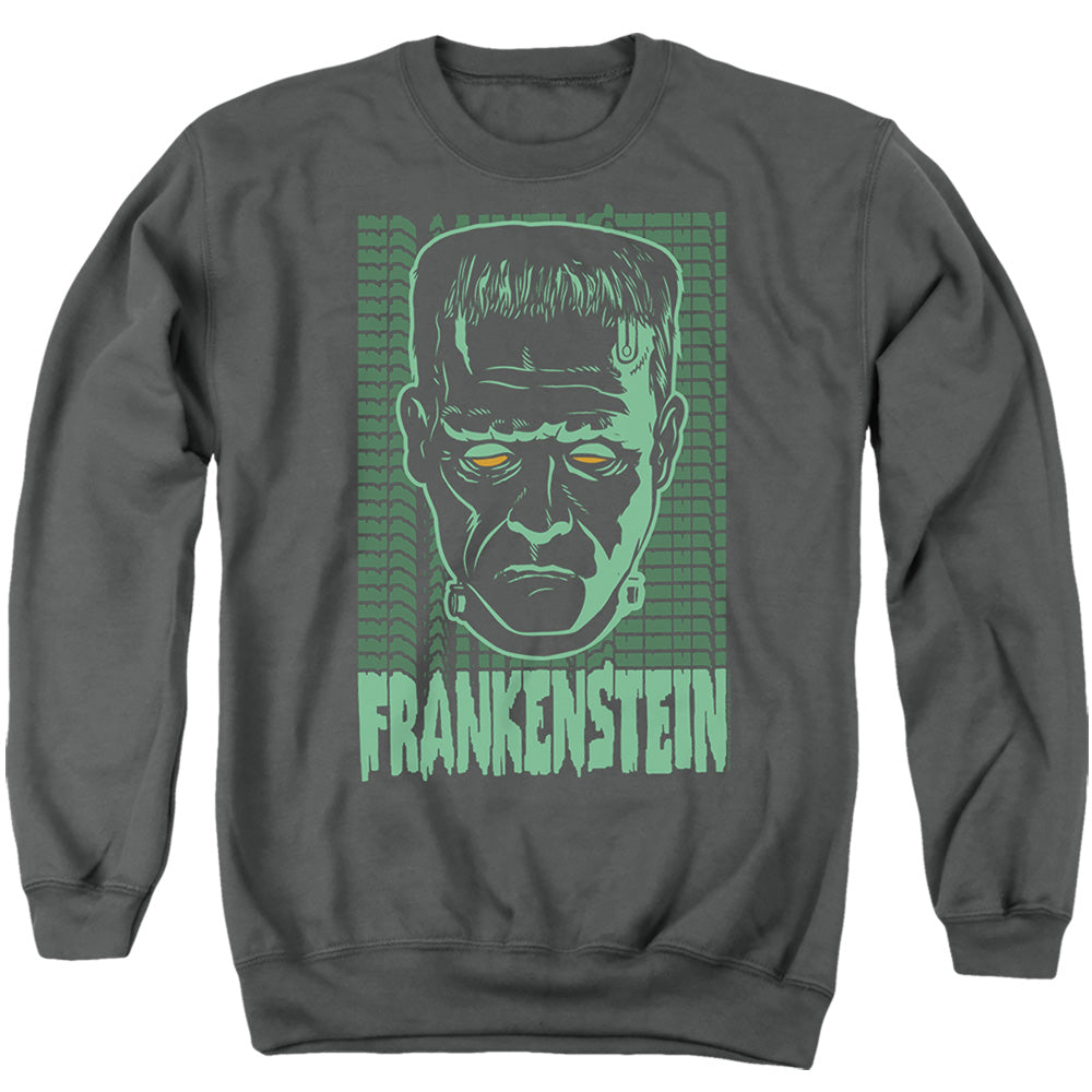 Universal Monsters Frankenstein Neon Adult Unisex T Shirt Charcoal