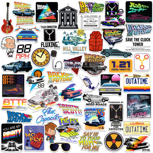 Back to the Future Vinyl Stickers 50-Pack