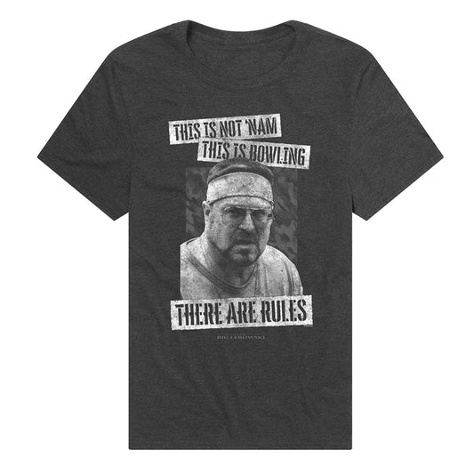 The Big Lebowski There Are Rules Adult Unisex T Shirt Black