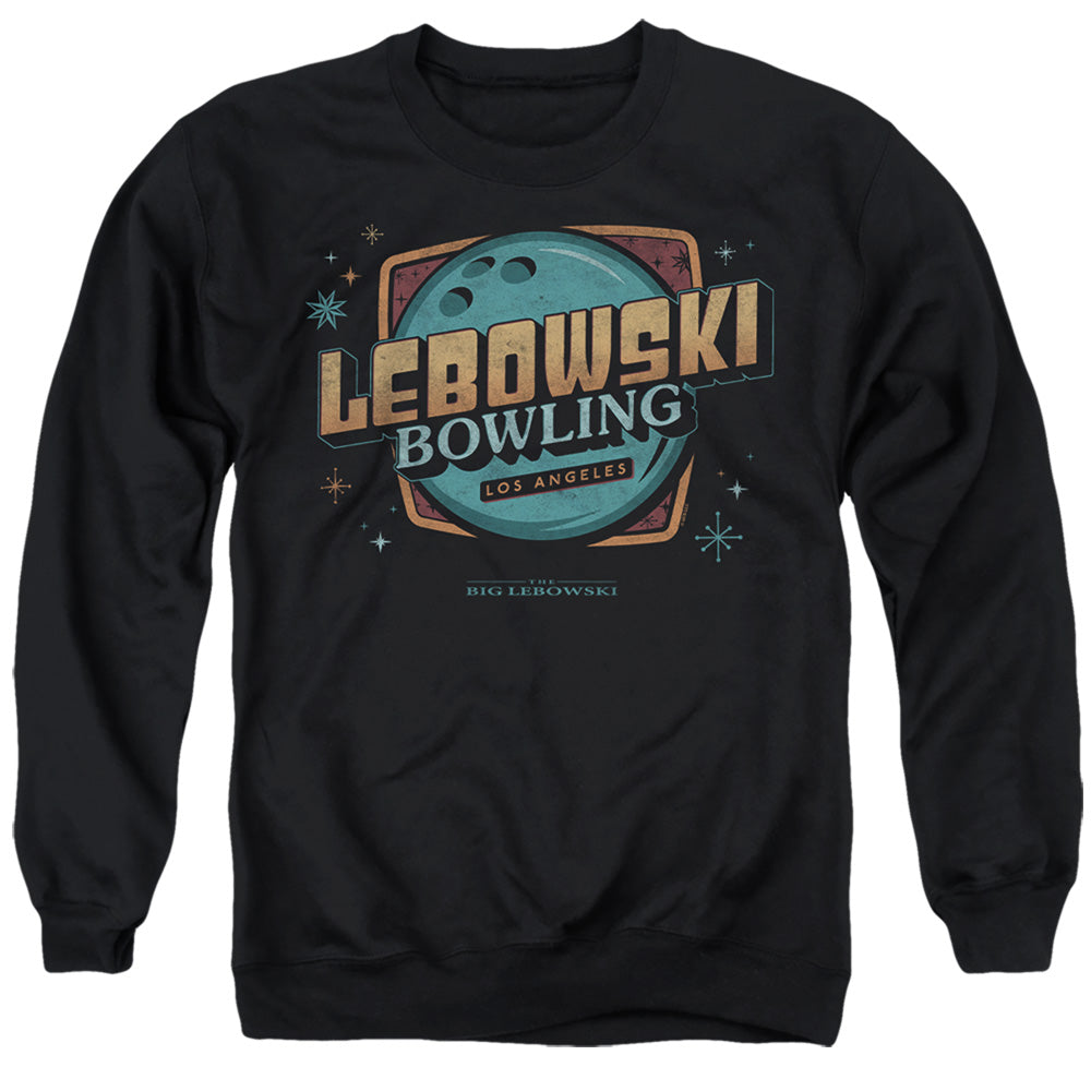 The Big Lebowski Bowling Adult Crewneck Sweatshirt Black