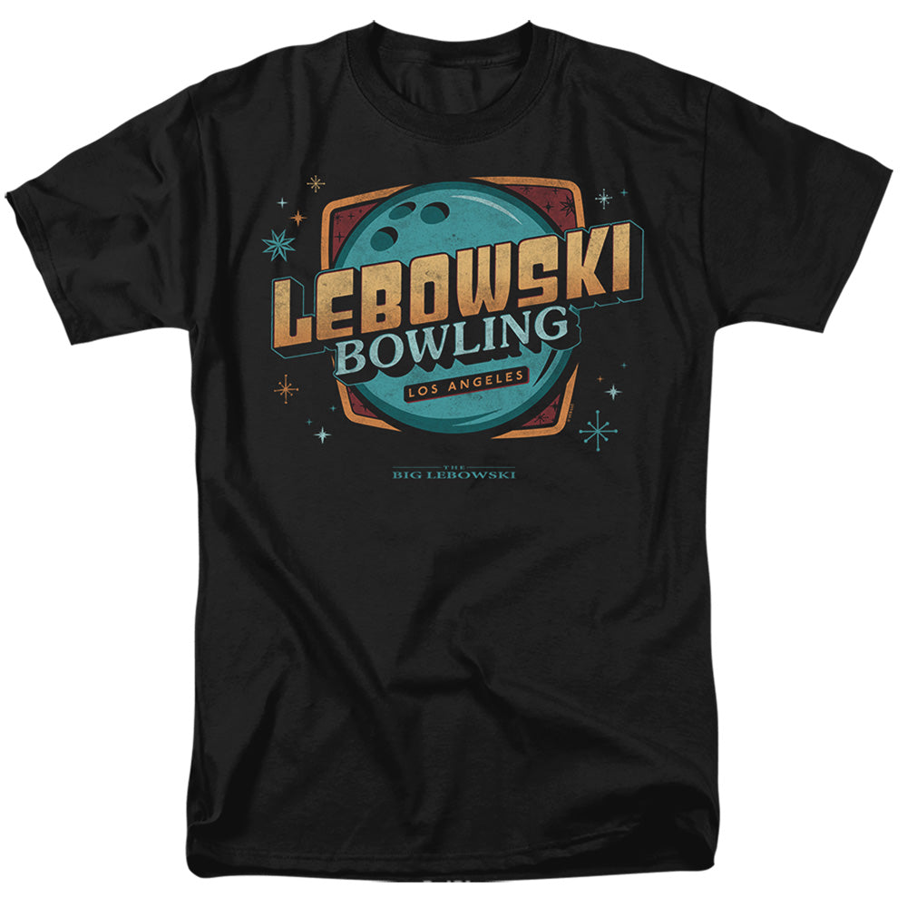 The Big Lebowski Bowling Adult Unisex T Shirt Black