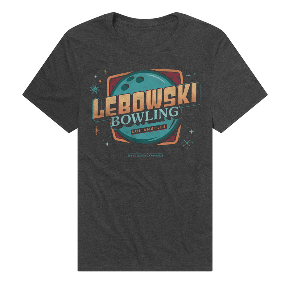 The Big Lebowski Bowling Adult Unisex T Shirt Black