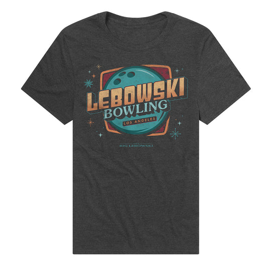 The Big Lebowski Bowling Adult Unisex T Shirt Black