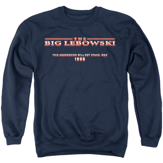 Vote Lebowski Adult Crewneck Sweatshirt Navy