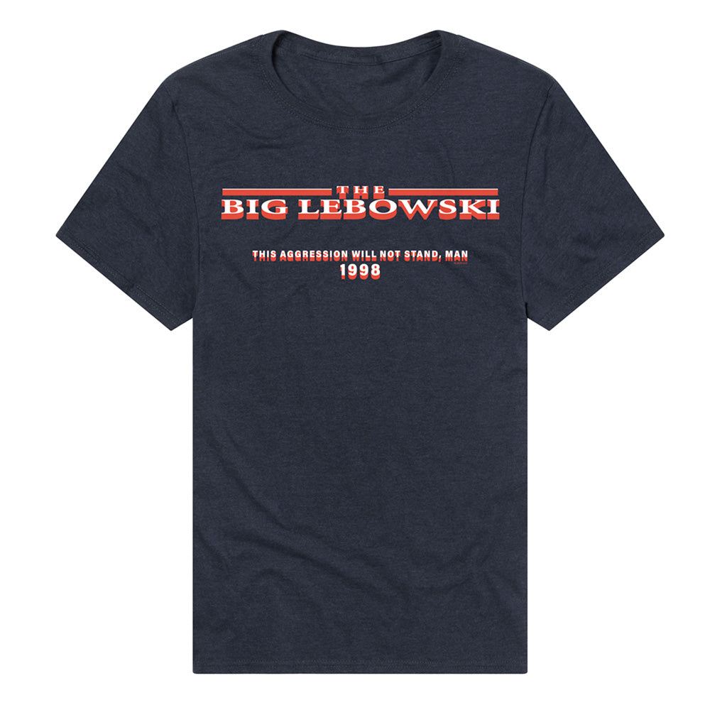 Vote Lebowski Adult Unisex T Shirt Navy