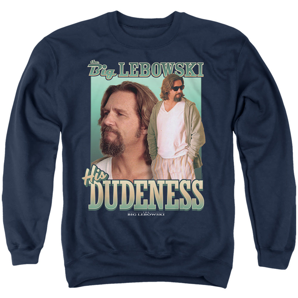 The Big Lebowski His Dudeness Adult Unisex T Shirt Navy