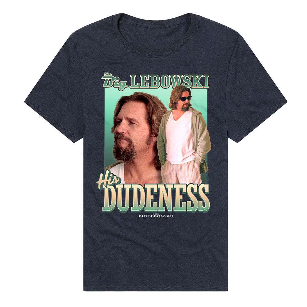 The Big Lebowski His Dudeness Adult Unisex T Shirt Navy