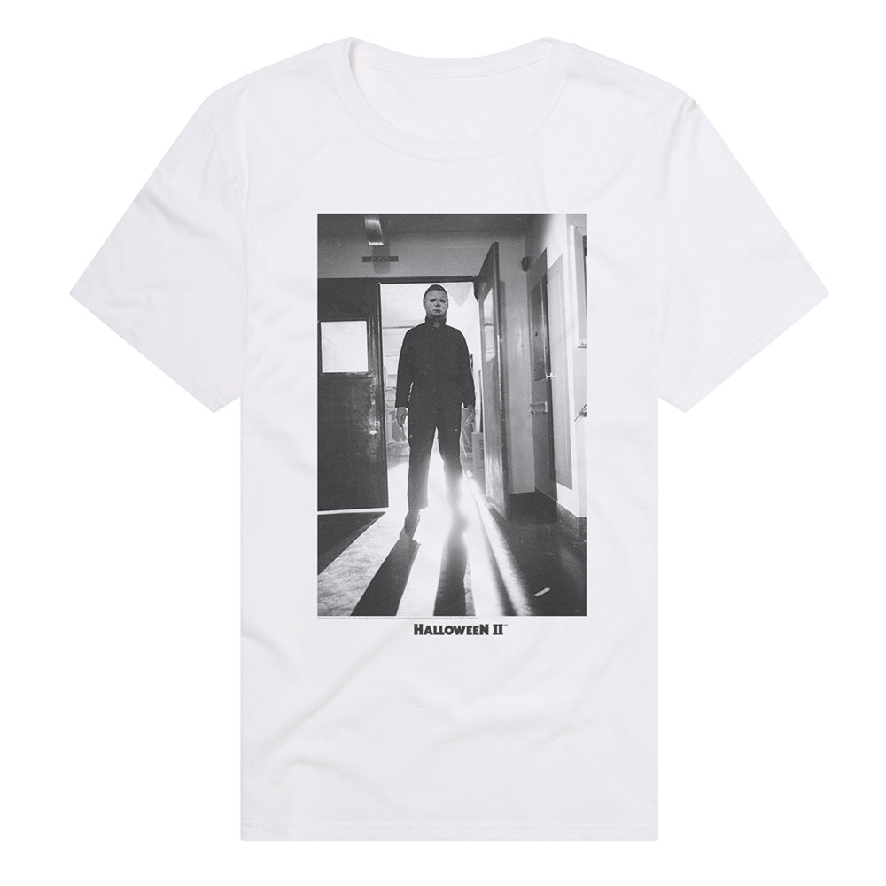 Halloween II Michael Meyers Still Adult Unisex T Shirt White