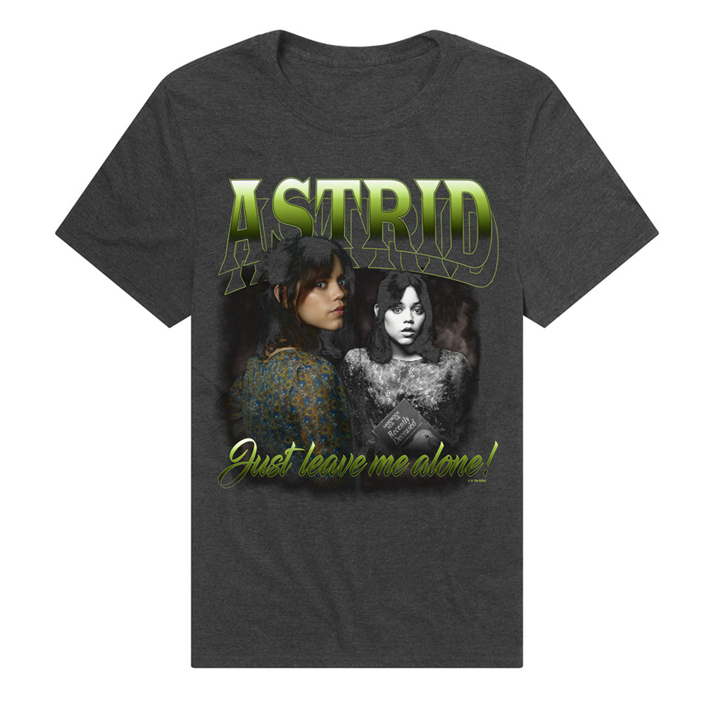 Beetlejuice Beetlejuice Astrid Homage Adult T Shirt Charcoal