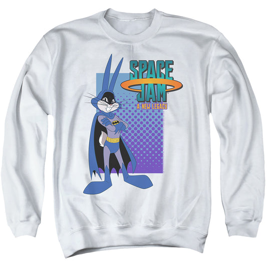 Bug Bunnys Batman Space Jam Crewneck Sweatshirt White