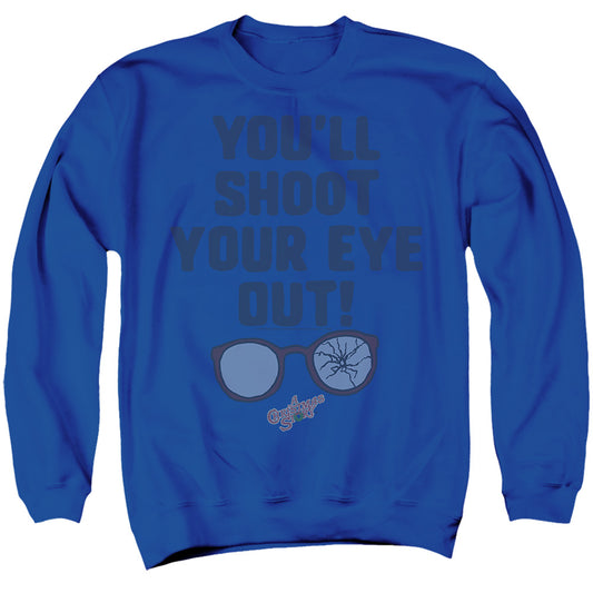 You'll Shoot Your Eye Out A Christmas Story Crewneck Sweatshirt Blue