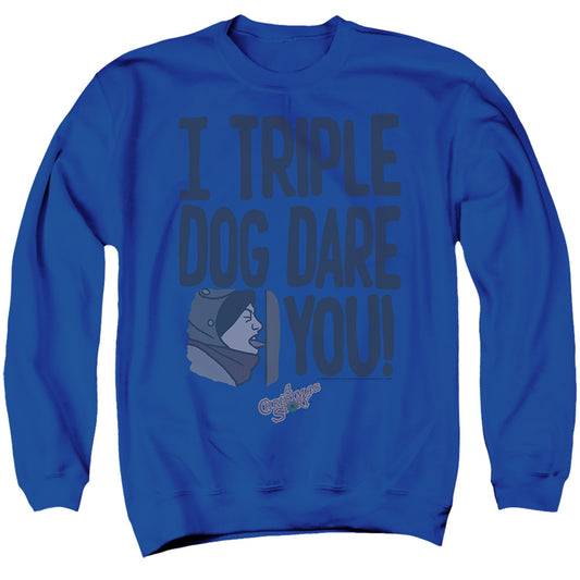 I Triple Dog Dare You A Christmas Story Adult Crewneck Sweatshirt Blue