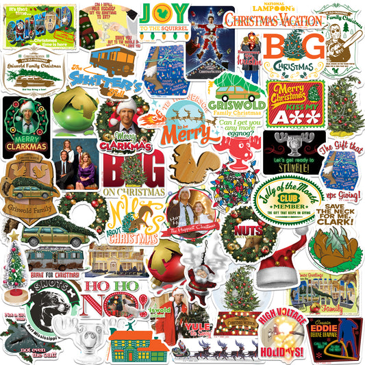 Christmas Vacation Vinyl Stickers 50-Pack