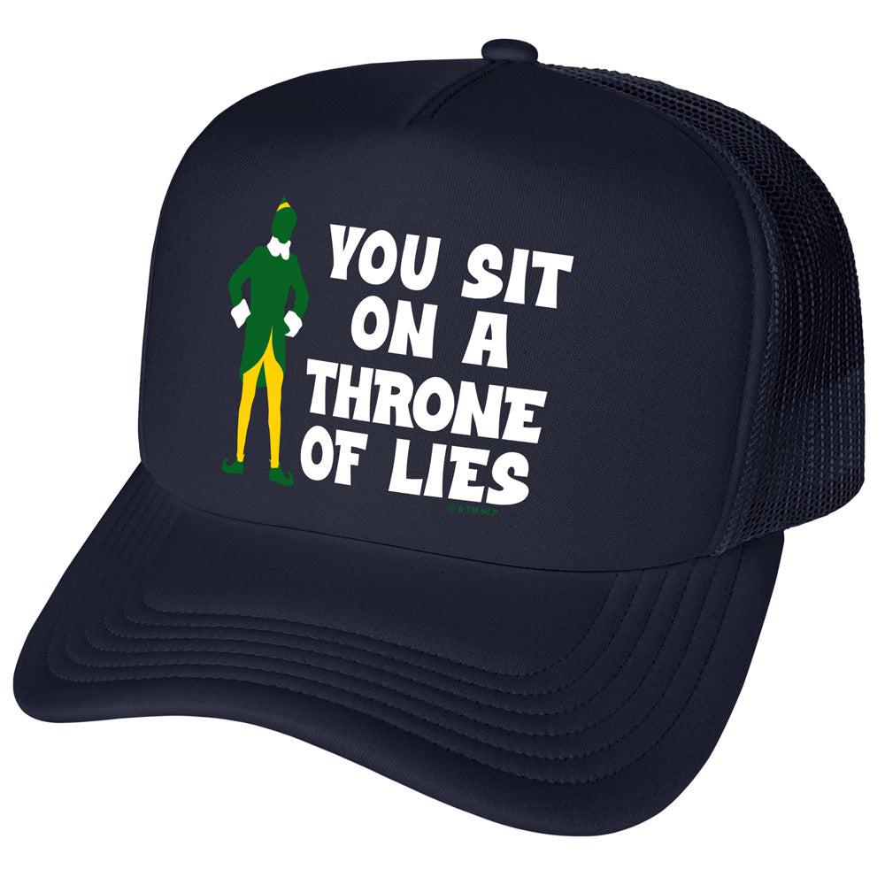 You Sit on a Throne of Lies Trucker Hat