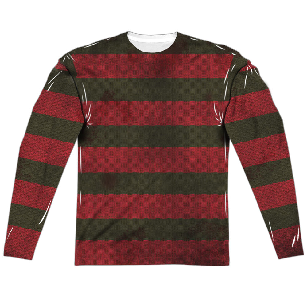 Nightmare on Elm Street Freddy Long Sleeve Double-Sided Sublimated Costume Adult T Shirt