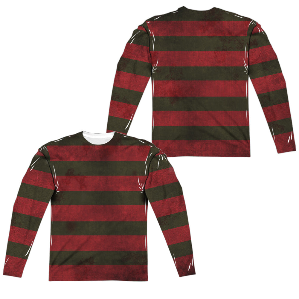 Nightmare on Elm Street Freddy Long Sleeve Double-Sided Sublimated Costume Adult T Shirt