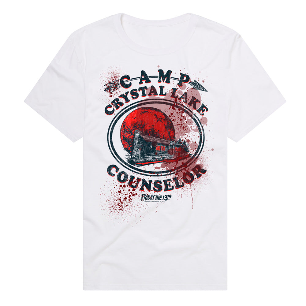 Friday The 13th Camp Crystal Lake Counselor Adult Unisex T Shirt White