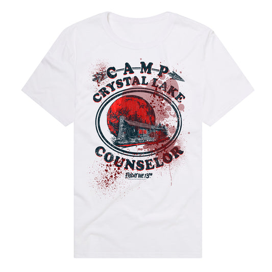 Friday The 13th Camp Crystal Lake Counselor Adult Unisex T Shirt White