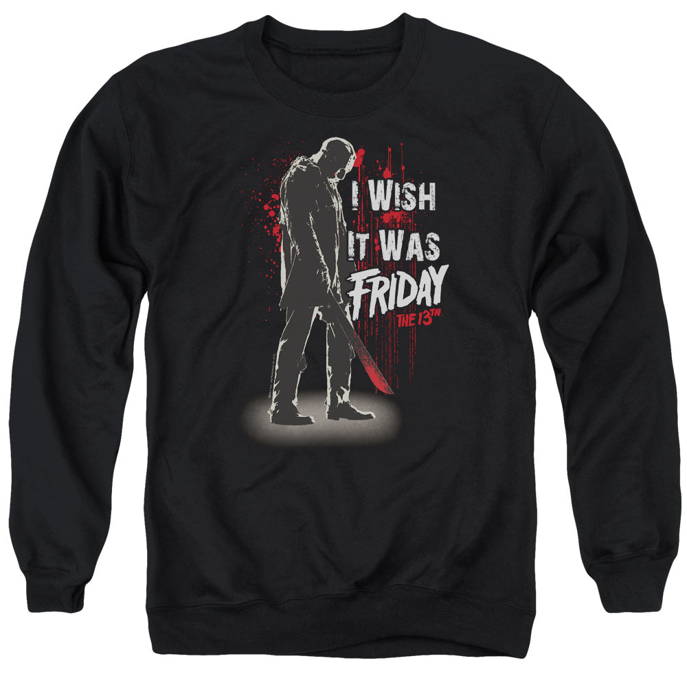 Friday The 13th I Wish It Was Friday Adult Unisex T Shirt Charcoal