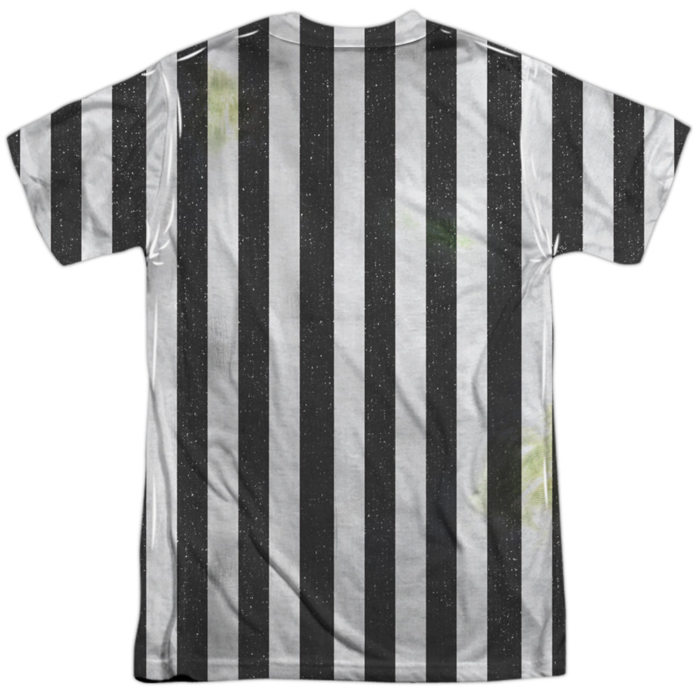 Beetlejuice Striped Double-Sided Sublimated Costume Adult T Shirt