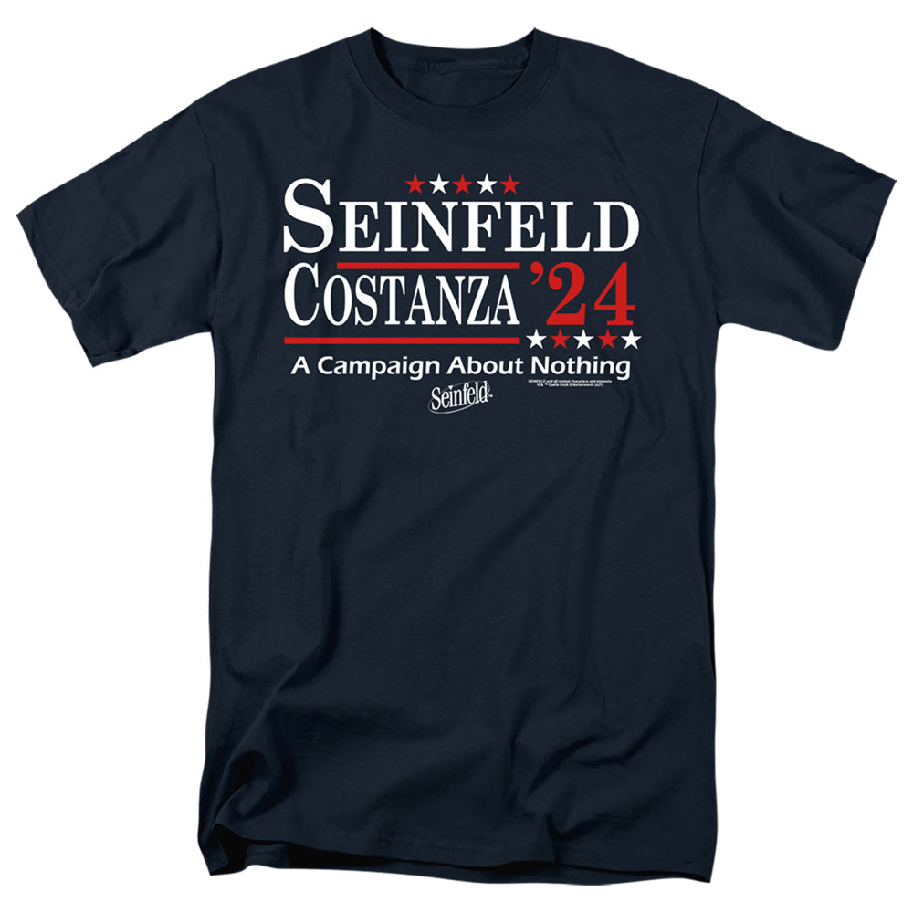 Classic Seinfeld Election Tee Unisex Adult T Shirt Navy