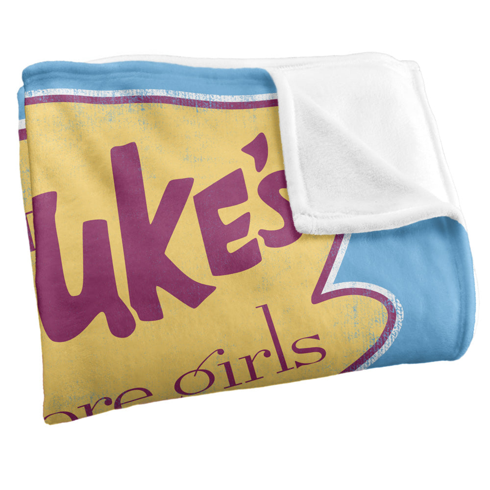 Gilmore Girls Lukes Cafe Sign Silky Touch Super Soft Throw Blanket 50" x 60"