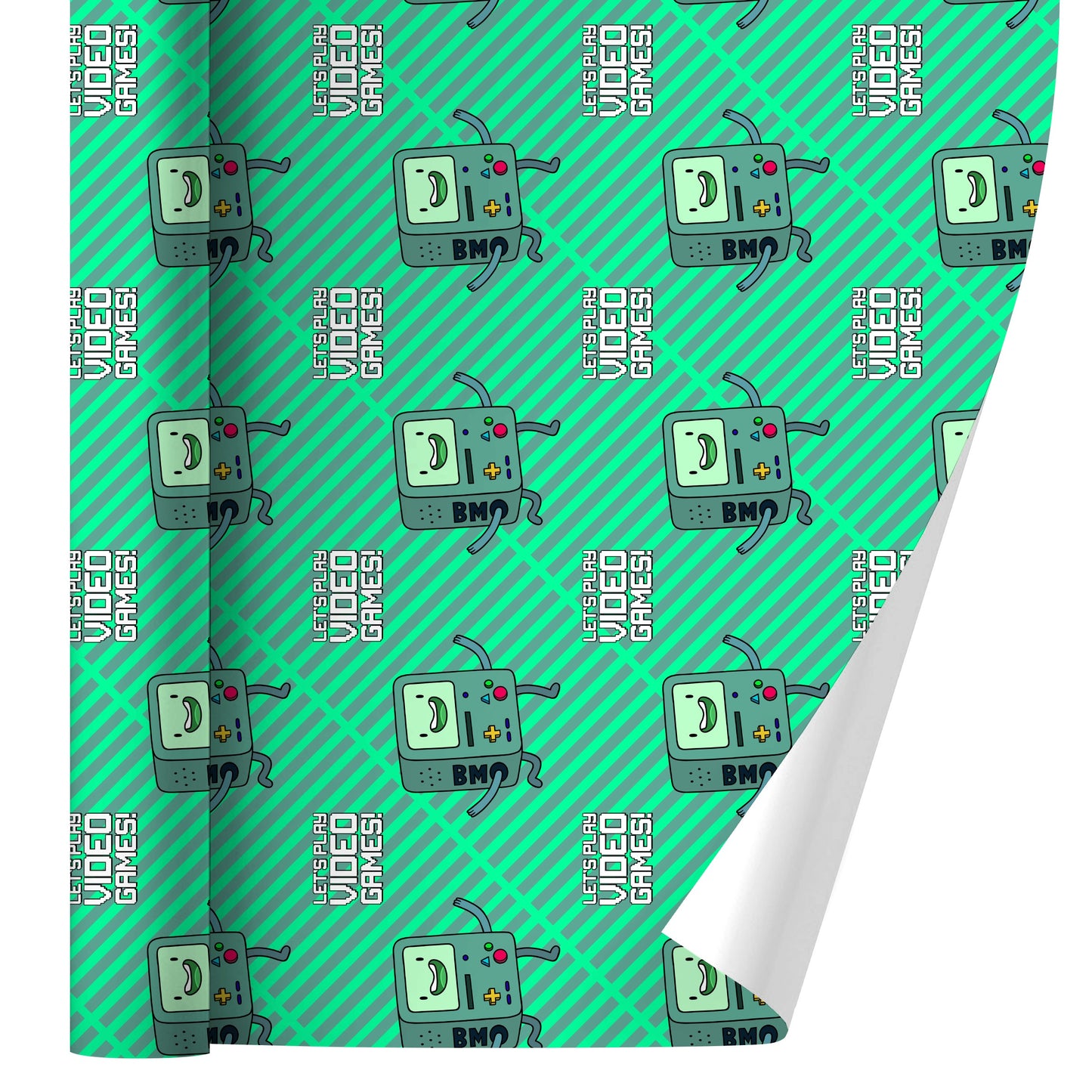 Adventure Time BMO Play Video Games Gift Wrap Wrapping Paper Rolls 30" x 72"