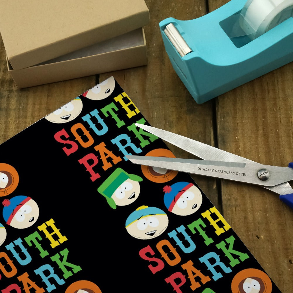 South Park Characters Logo Premium Roll Gift Wrap Wrapping Paper