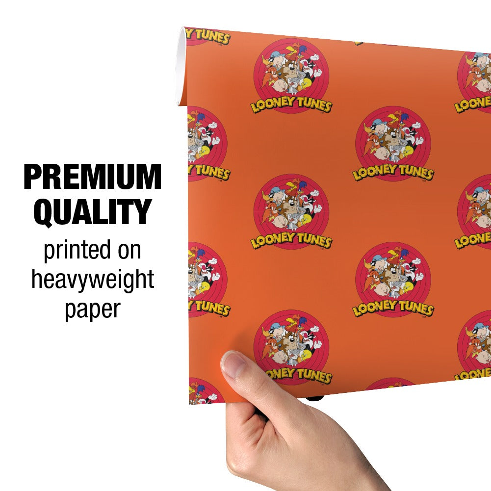 Looney Tunes Group Gift Wrap Wrapping Paper Rolls 30" x 72"