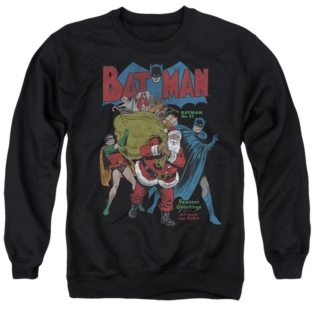 Batman Seasons Greetings Christmas Comic Cover Unisex Adult Sweatshirt